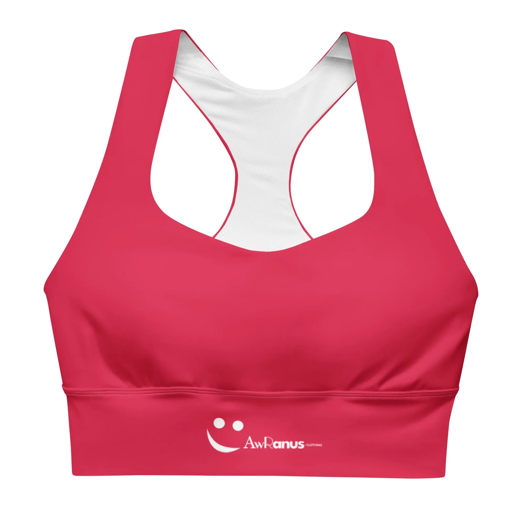 Recycled Longline Sports Bra 3XL Sports Bra AwRans Clothing all-over-print-recycled-longline-sports-bra-white-front-67ec1d92399ac