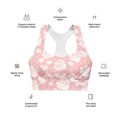 Recycled Longline Sports Bra - AwRans Clothing