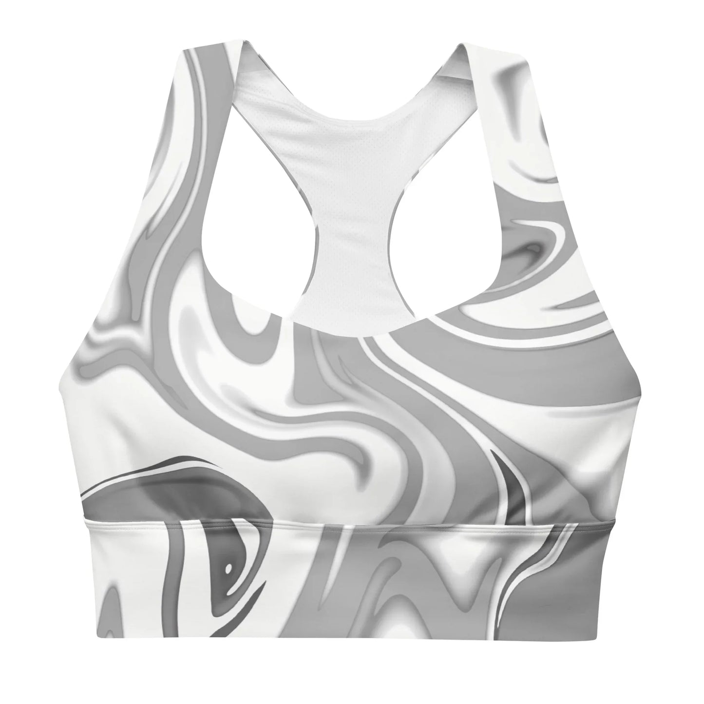 Recycled Longline Sports Bra - AwRans Clothing