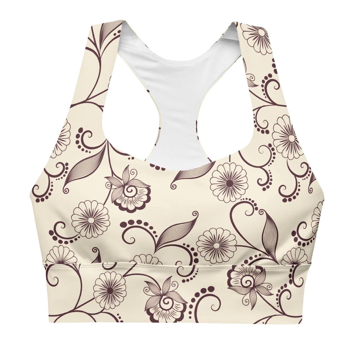 Recycled Longline Sports Bra - AwRans Clothing