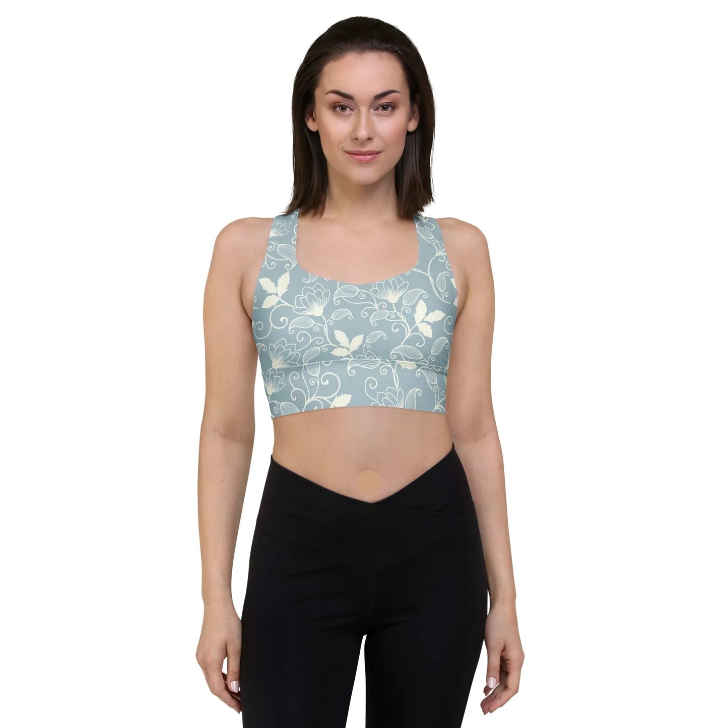 Recycled Longline Sports Bra - AwRans Clothing