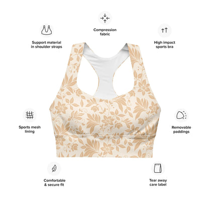 Recycled Longline Sports Bra - AwRans Clothing
