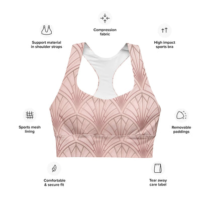 Recycled Longline Sports Bra - AwRans Clothing