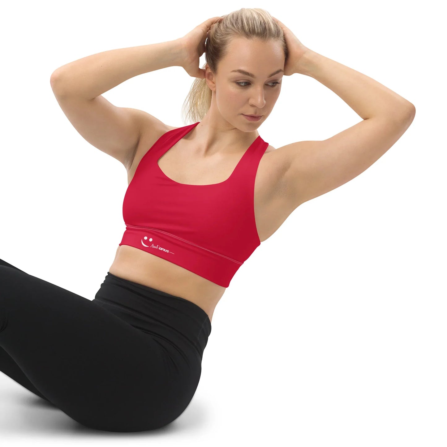 Recycled Longline Sports Bra - AwRans Clothing