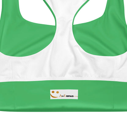 Recycled Longline Sports Bra - AwRans Clothing