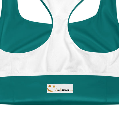 Recycled Longline Sports Bra - AwRans Clothing