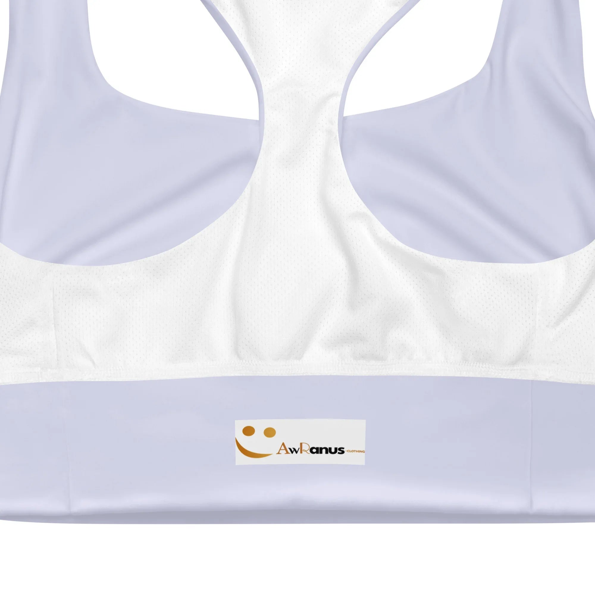 Recycled Longline Sports Bra Sports Bra AwRans Clothing all-over-print-recycled-longline-sports-bra-white-product-details-67ec1c2197516