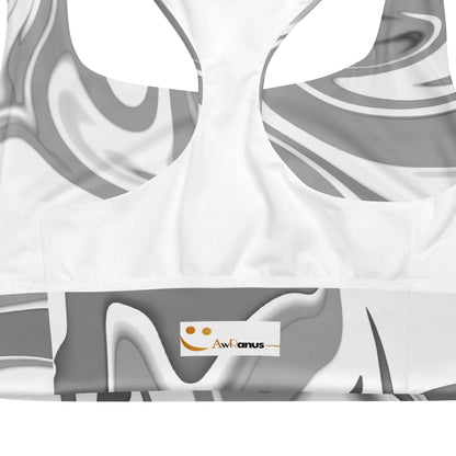 Recycled Longline Sports Bra - AwRans Clothing