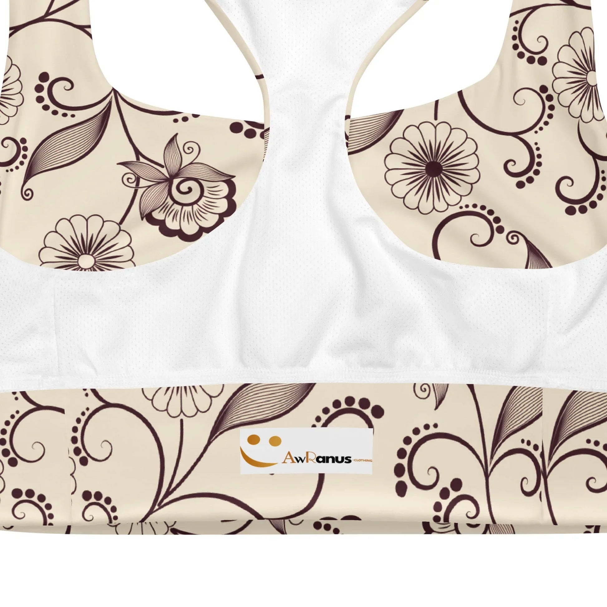 Recycled Longline Sports Bra - AwRans Clothing