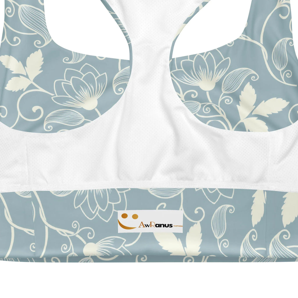 Recycled Longline Sports Bra Sports Bra AwRans Clothing all-over-print-recycled-longline-sports-bra-white-product-details-67ec4d6e4061a