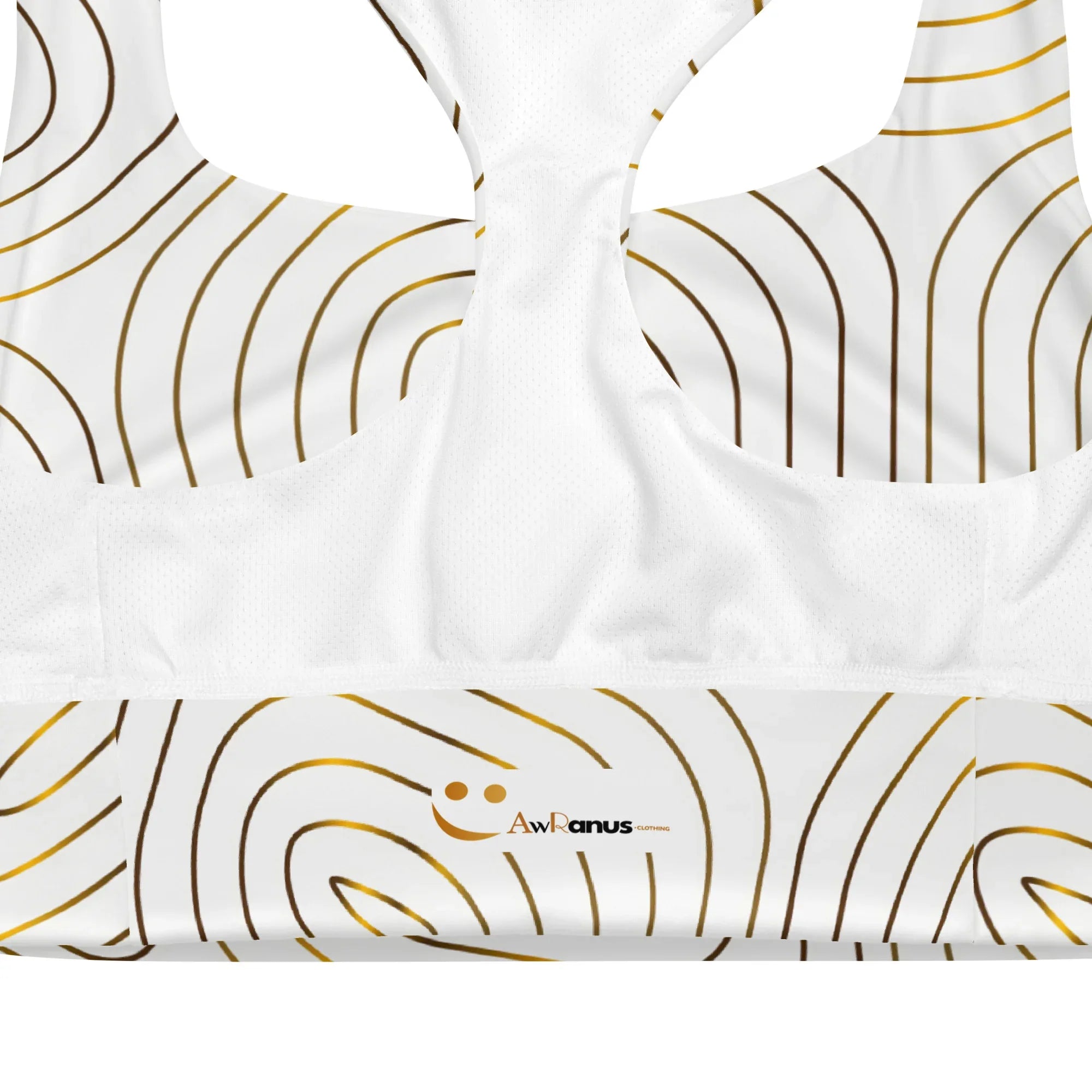 Recycled Longline Sports Bra Sports Bra AwRans Clothing all-over-print-recycled-longline-sports-bra-white-product-details-67ec4df1b2c51
