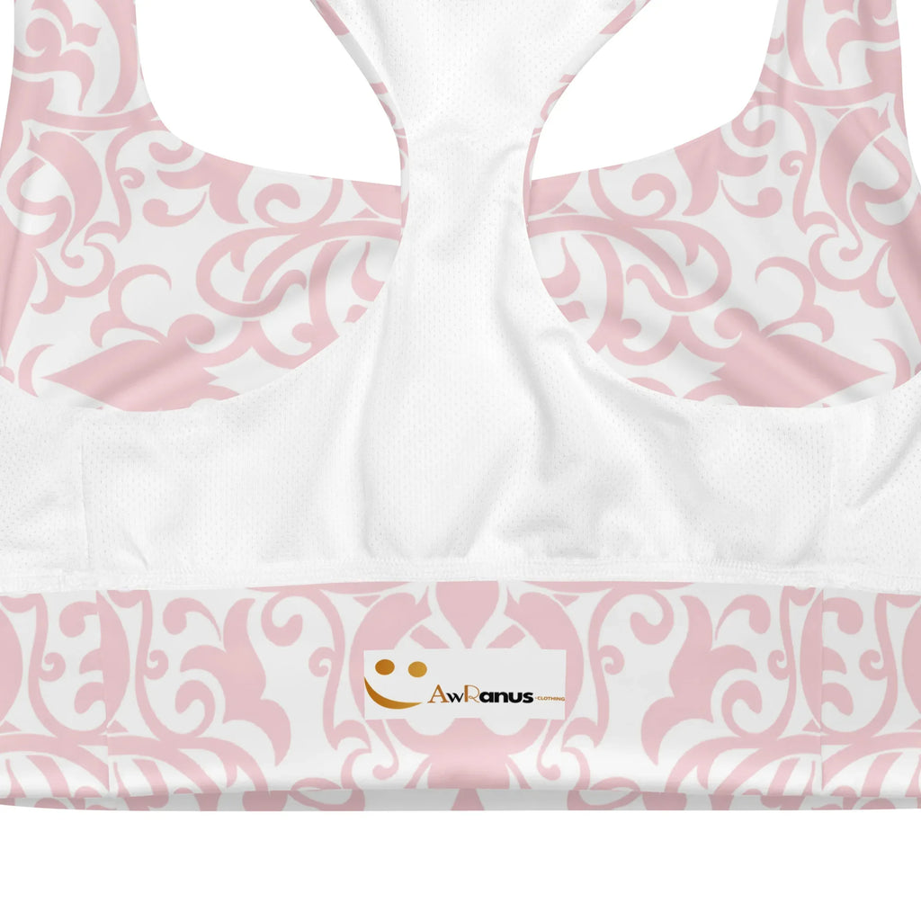 Recycled Longline Sports Bra Sports Bra AwRans Clothing all-over-print-recycled-longline-sports-bra-white-product-details-67ec59abb677b