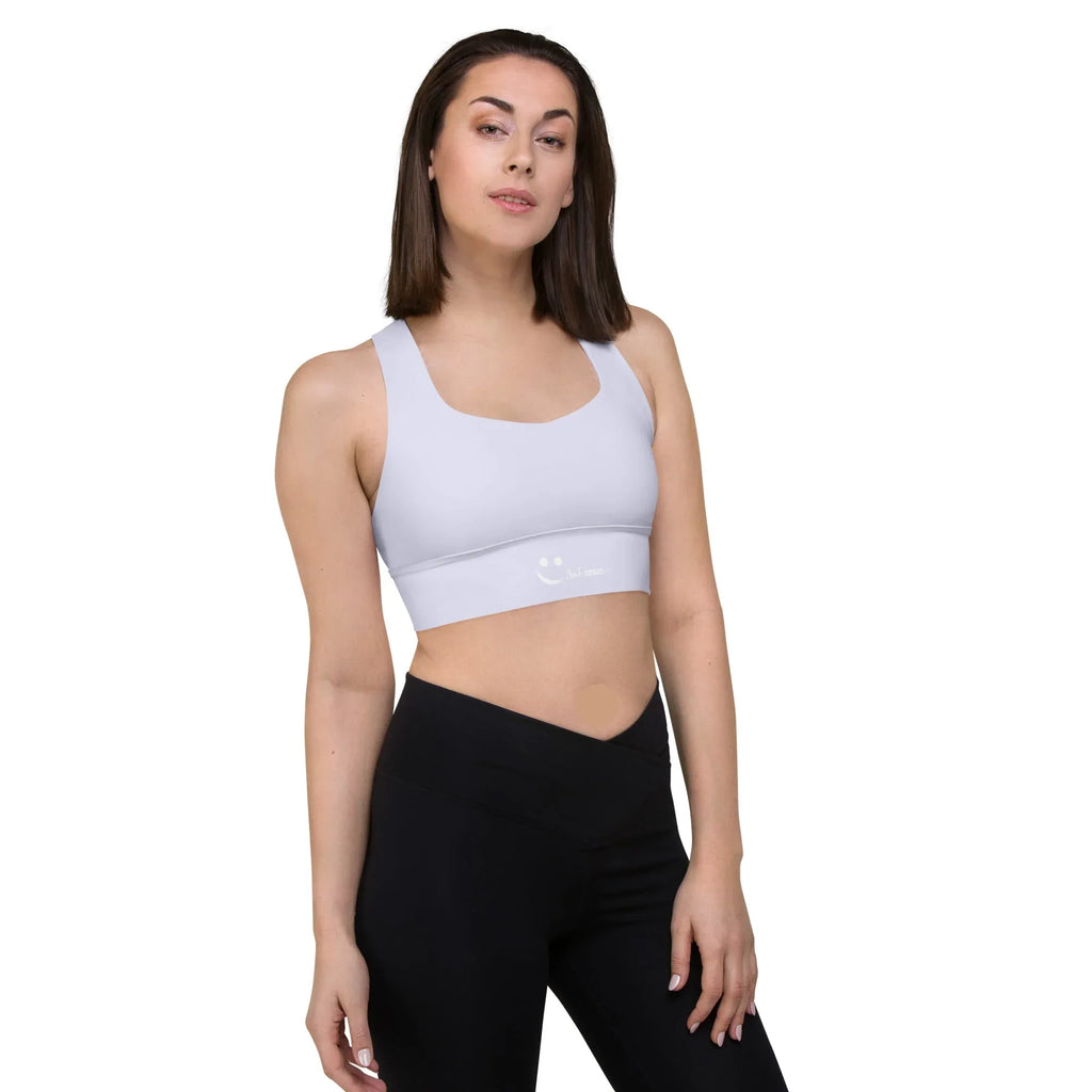 Recycled Longline Sports Bra Sports Bra AwRans Clothing all-over-print-recycled-longline-sports-bra-white-right-front-67ec1c21980ee