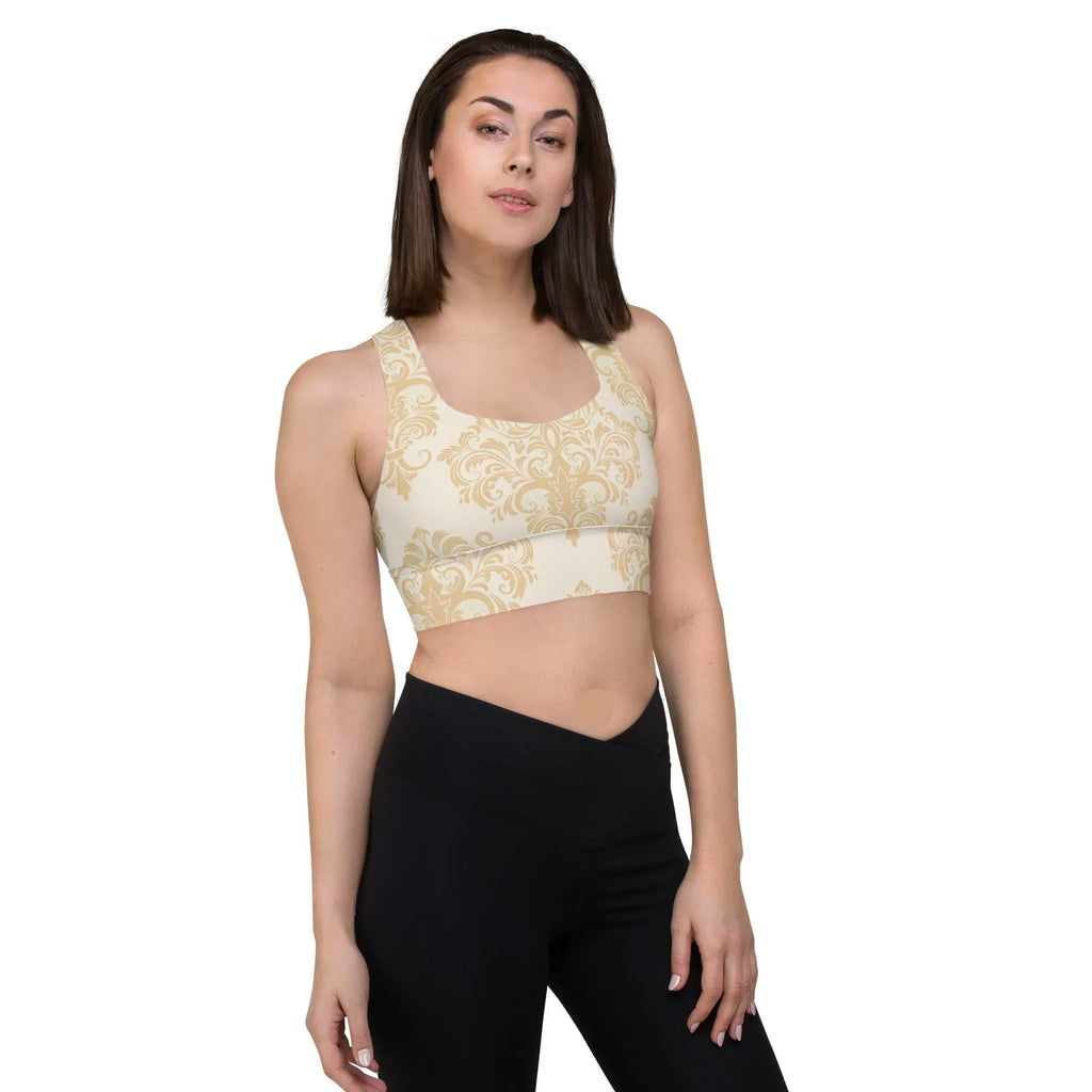 Recycled Longline Sports Bra Sports Bra AwRans Clothing all-over-print-recycled-longline-sports-bra-white-right-front-67ec4cf2d534c