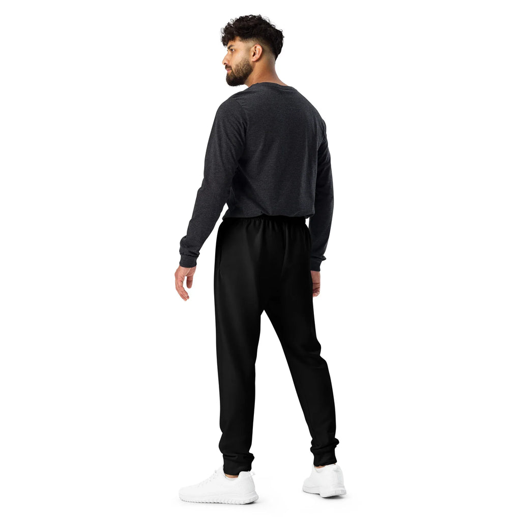Men's Joggers BLACK joggers AwRans Clothing all-over-print-recycled-mens-joggers-white-back-67902d35135fd