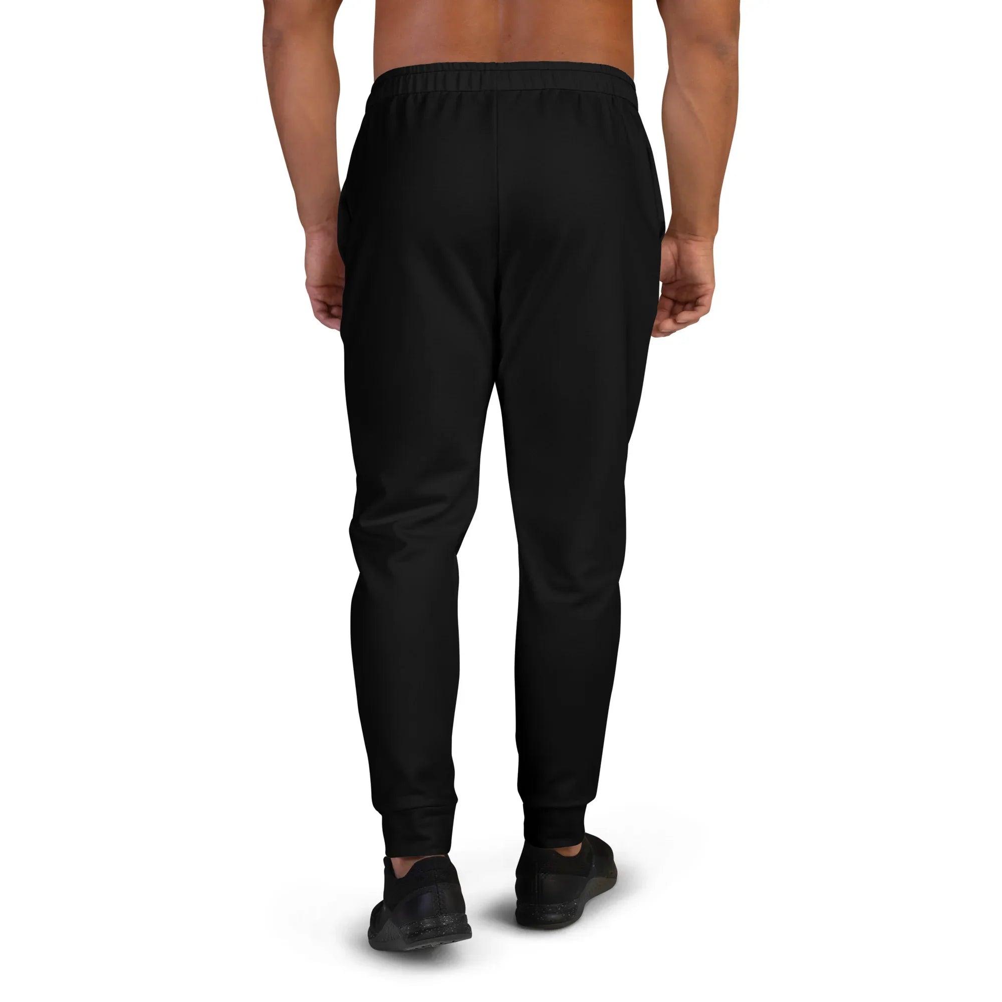 Men's Joggers BLACK joggers AwRans Clothing all-over-print-recycled-mens-joggers-white-back-67902d351383e