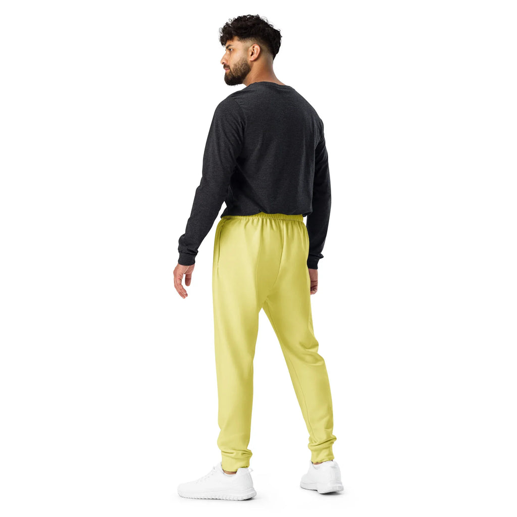 Men's Joggers Khaki joggers AwRans Clothing all-over-print-recycled-mens-joggers-white-back-67902d9b7b908