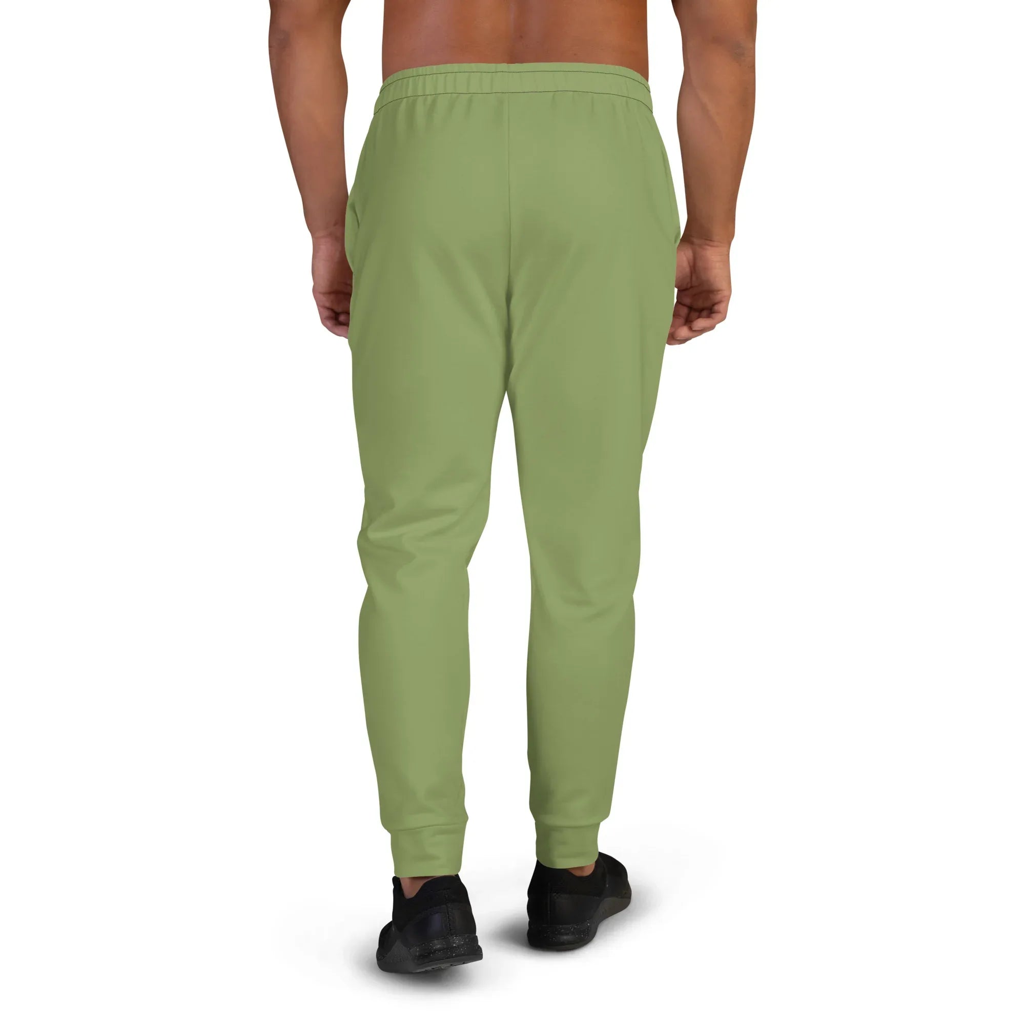 Men's Joggers Sage-Green joggers AwRans Clothing all-over-print-recycled-mens-joggers-white-back-6790bab1d74f6