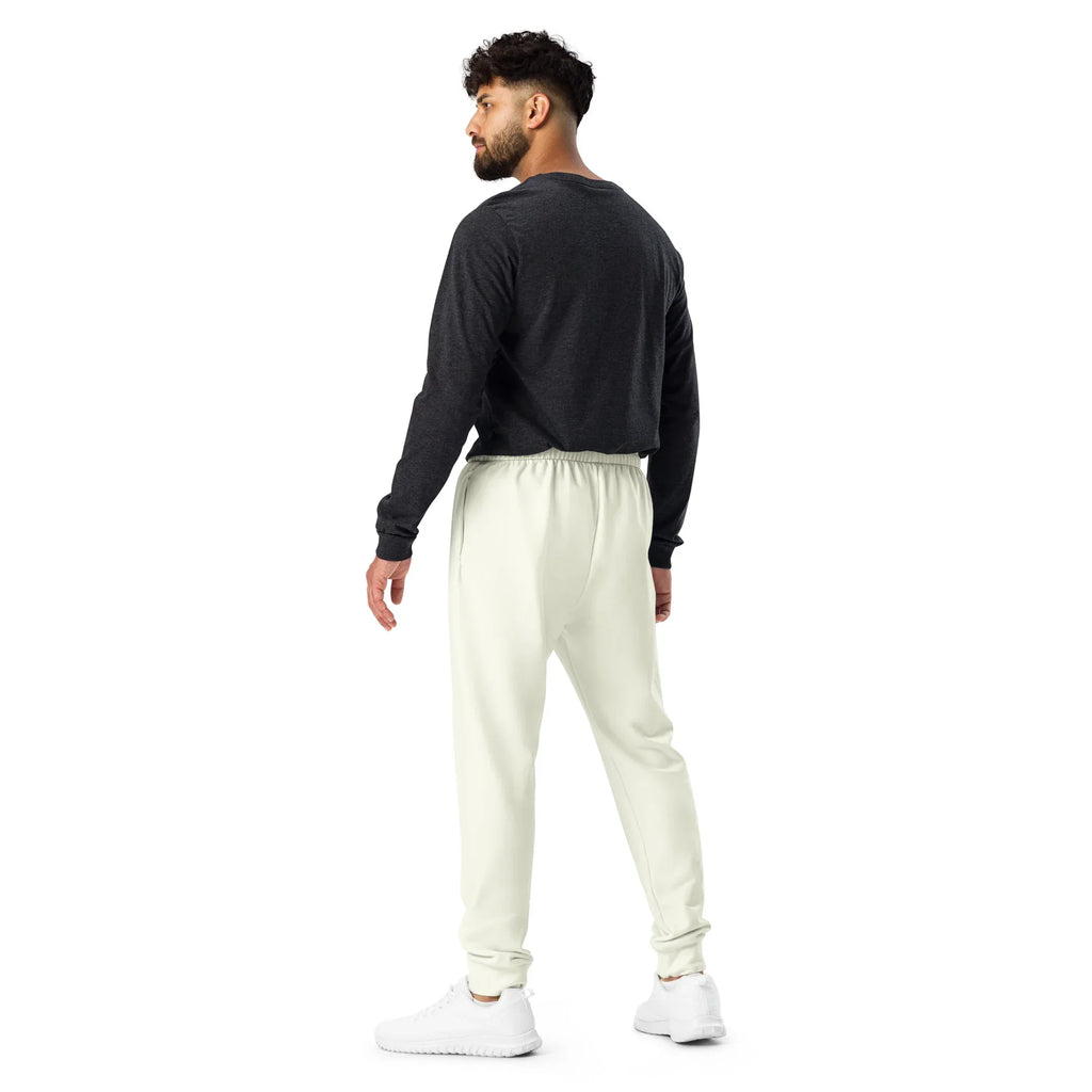Men's Joggers Ivory joggers AwRans Clothing all-over-print-recycled-mens-joggers-white-back-6790c2fa51521