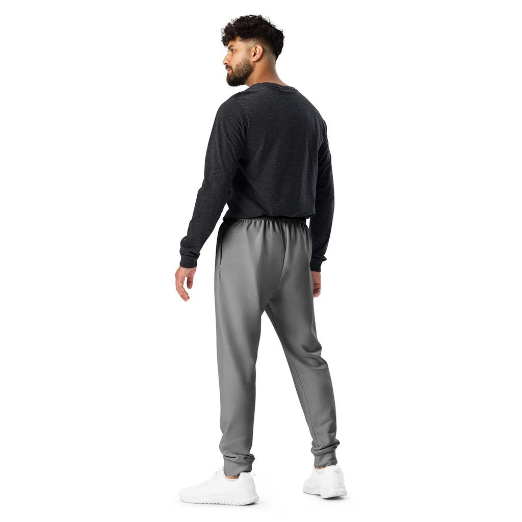 Men's Joggers Gray joggers AwRans Clothing all-over-print-recycled-mens-joggers-white-back-6790c3894c3c0