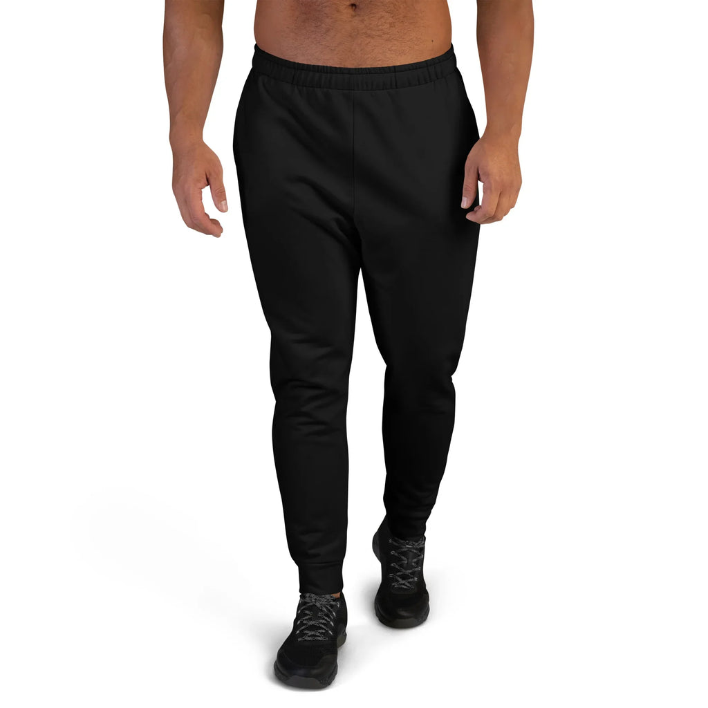 Men's Joggers BLACK joggers AwRans Clothing all-over-print-recycled-mens-joggers-white-front-67902d35138bf