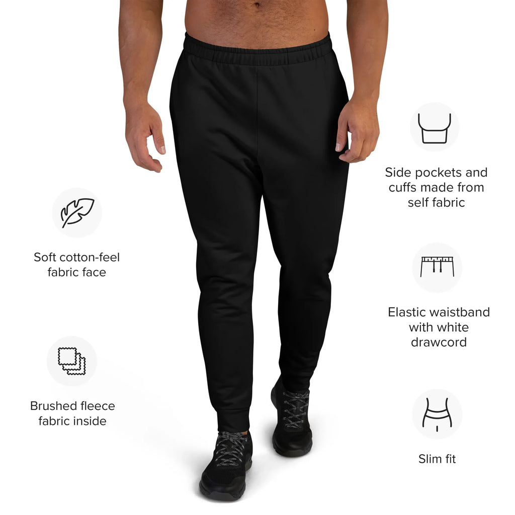 Men's Joggers BLACK joggers AwRans Clothing all-over-print-recycled-mens-joggers-white-front-67902d35139b7