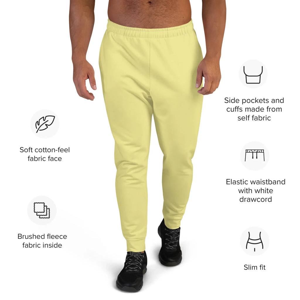 Men's Joggers Khaki joggers AwRans Clothing all-over-print-recycled-mens-joggers-white-front-67902d9b7bb61