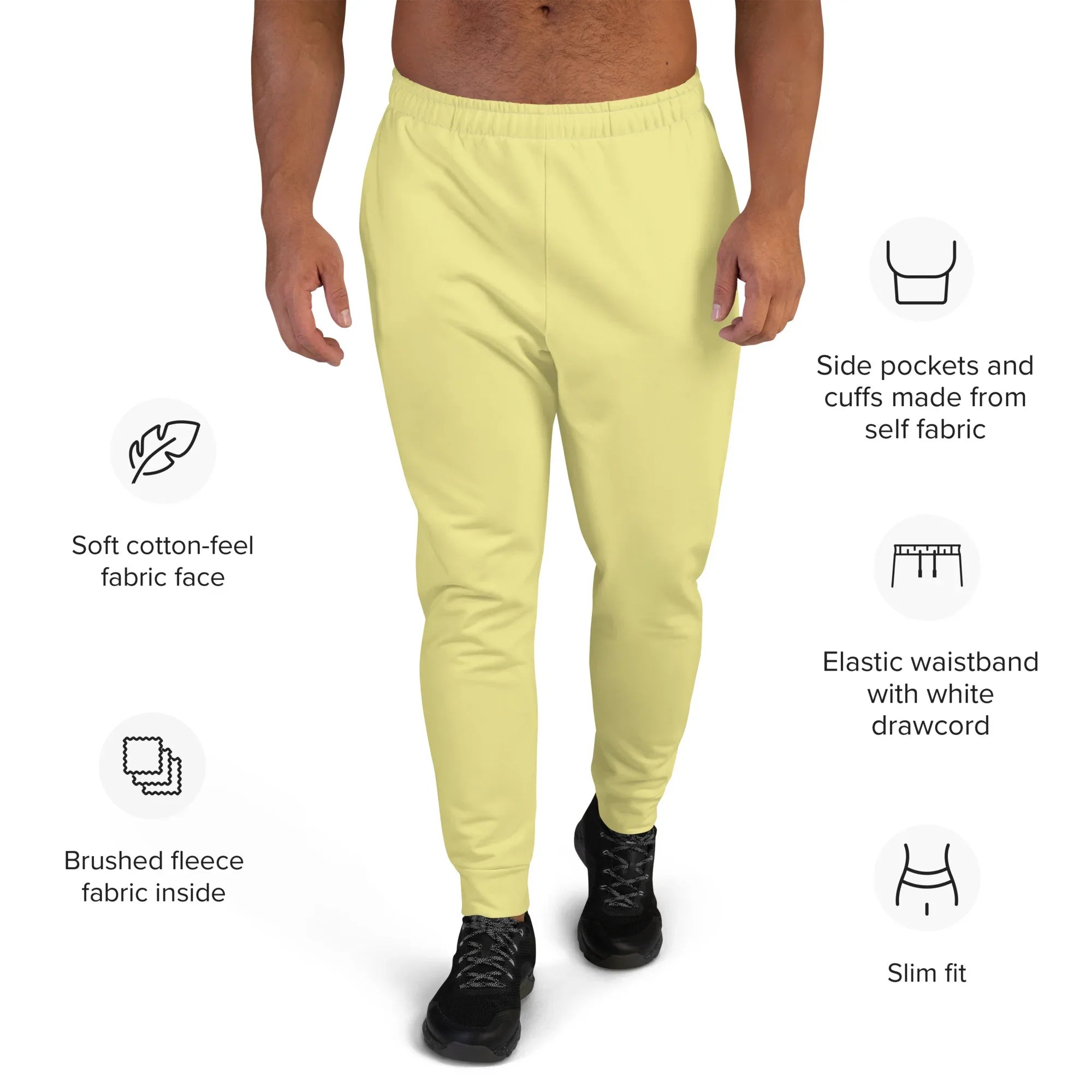 Men's Joggers Khaki joggers AwRans Clothing all-over-print-recycled-mens-joggers-white-front-67902d9b7bb61