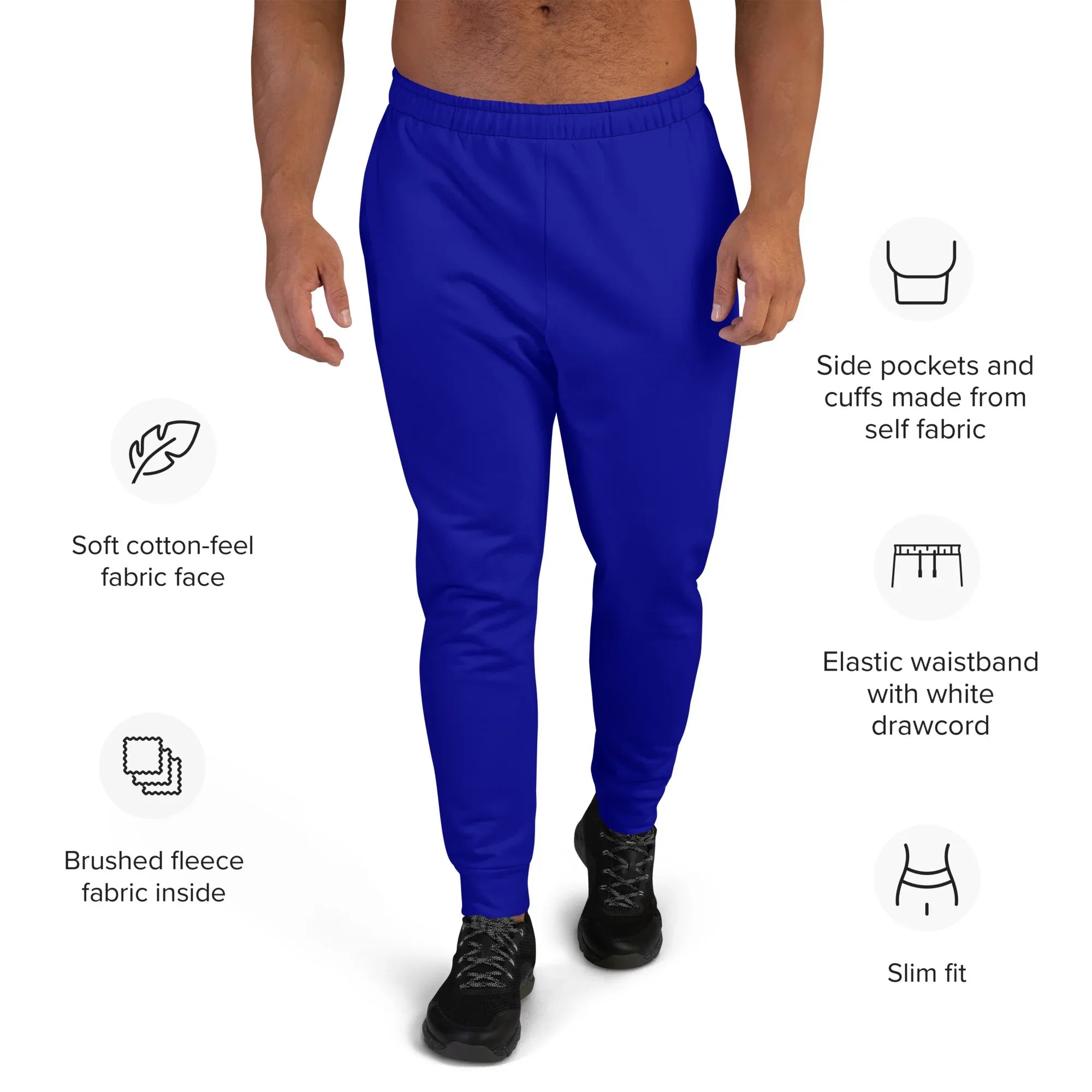 Men's Joggers joggers AwRans Clothing all-over-print-recycled-mens-joggers-white-front-6790ba21d2d36