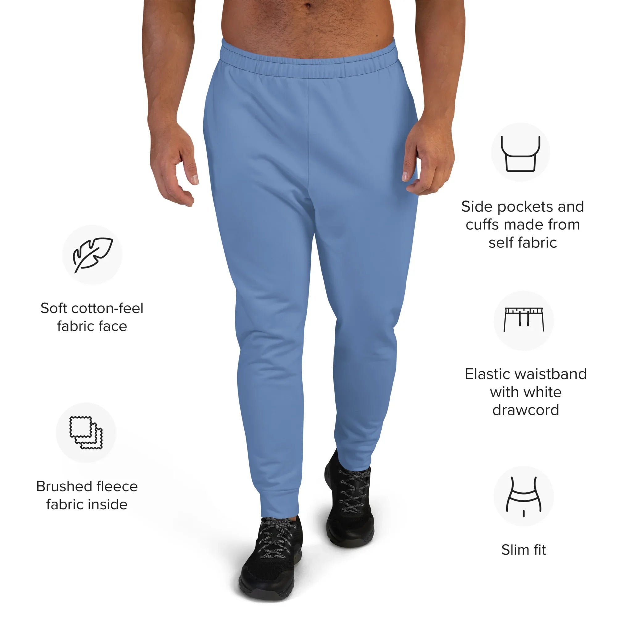 Men's Joggers Glaucous joggers AwRans Clothing all-over-print-recycled-mens-joggers-white-front-6790ba5548371