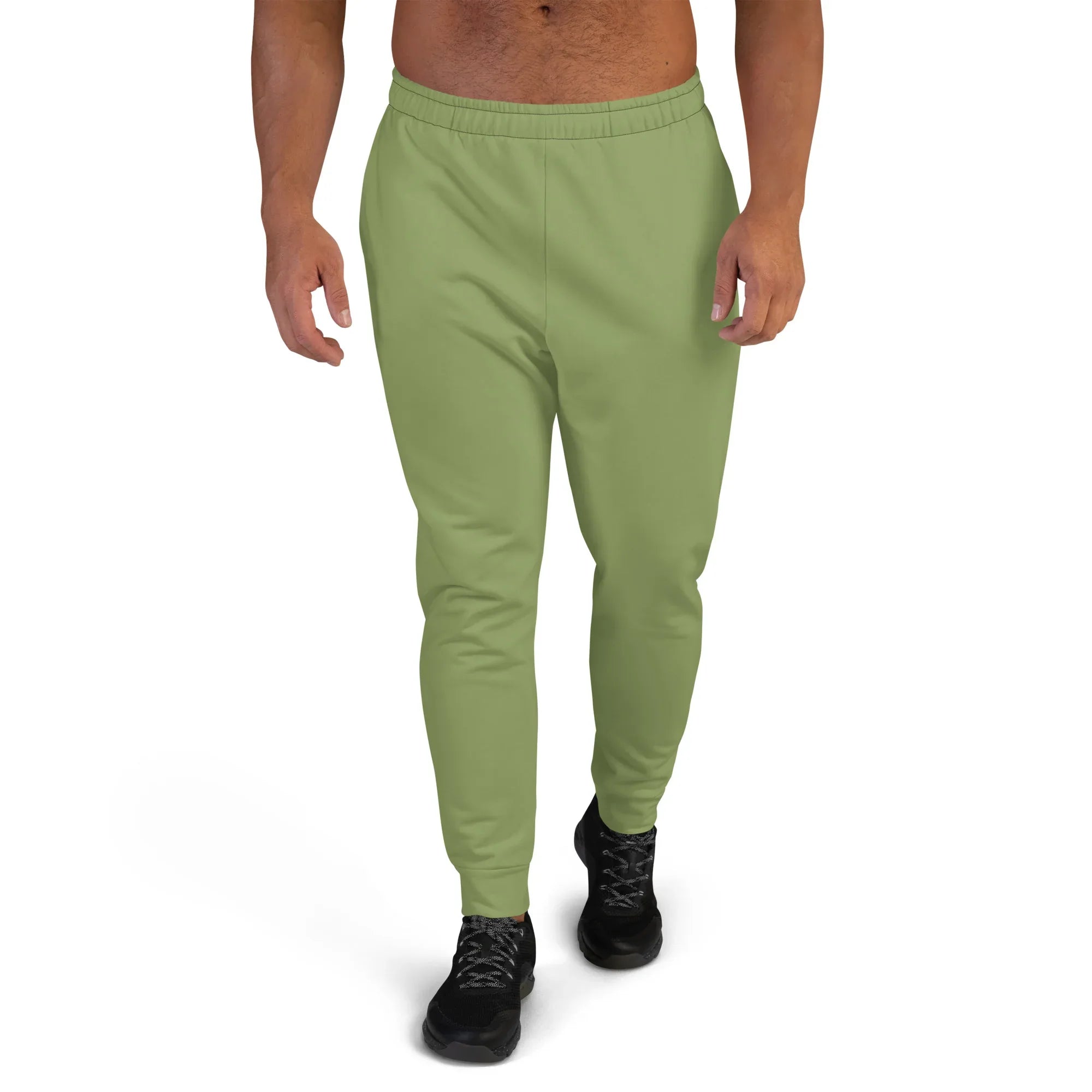 Men's Joggers Sage-Green joggers AwRans Clothing all-over-print-recycled-mens-joggers-white-front-6790bab1d789e