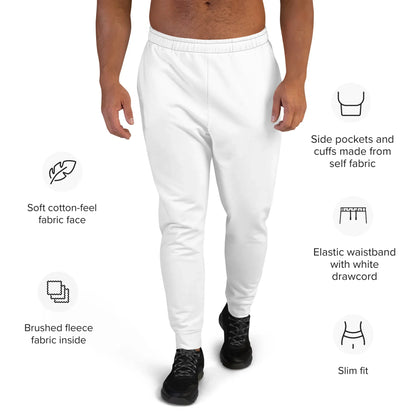 Men's Joggers White - AwRans Clothing