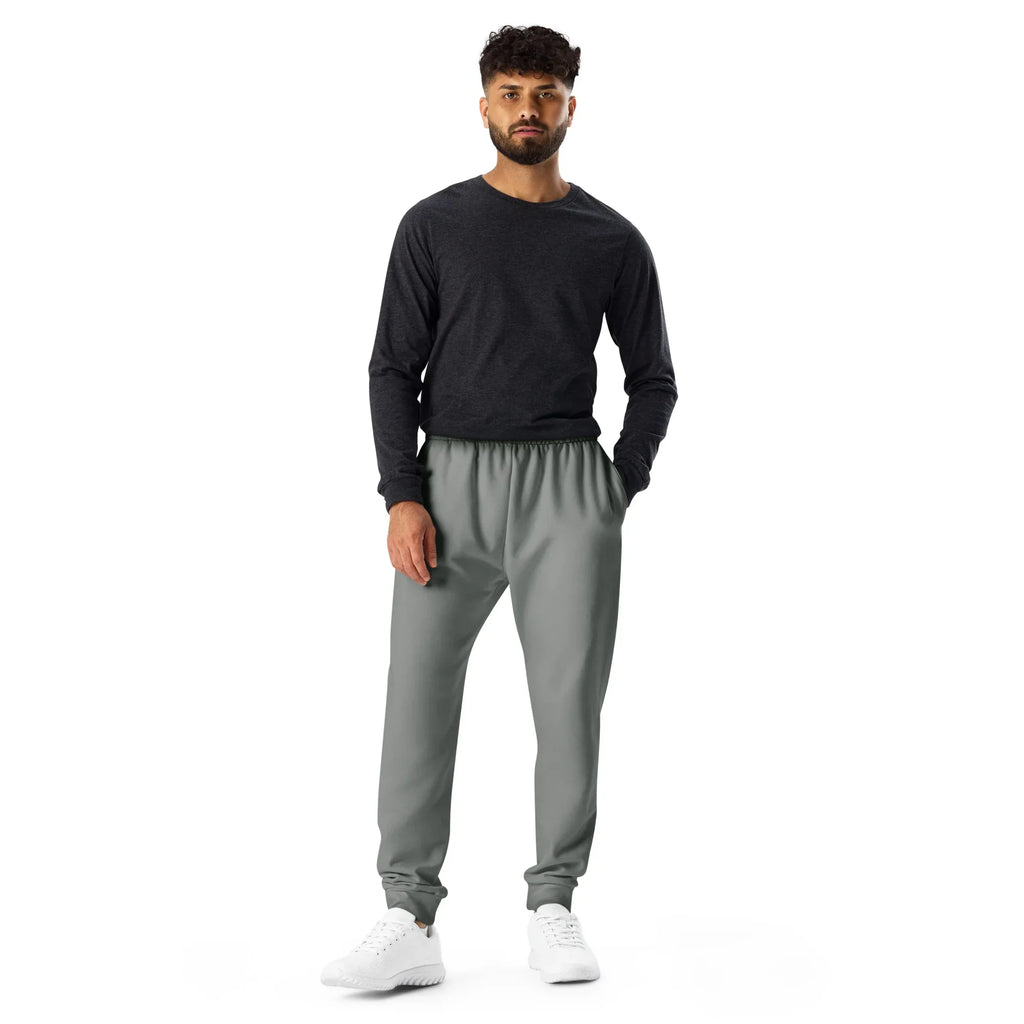 Men's Joggers Smoke joggers AwRans Clothing all-over-print-recycled-mens-joggers-white-front-6790bb57e5856