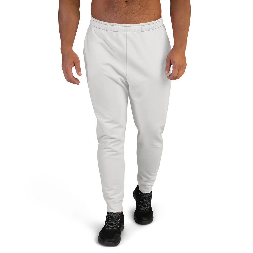 Men's Joggers Platinum joggers AwRans Clothing all-over-print-recycled-mens-joggers-white-front-6790c3385d4d1