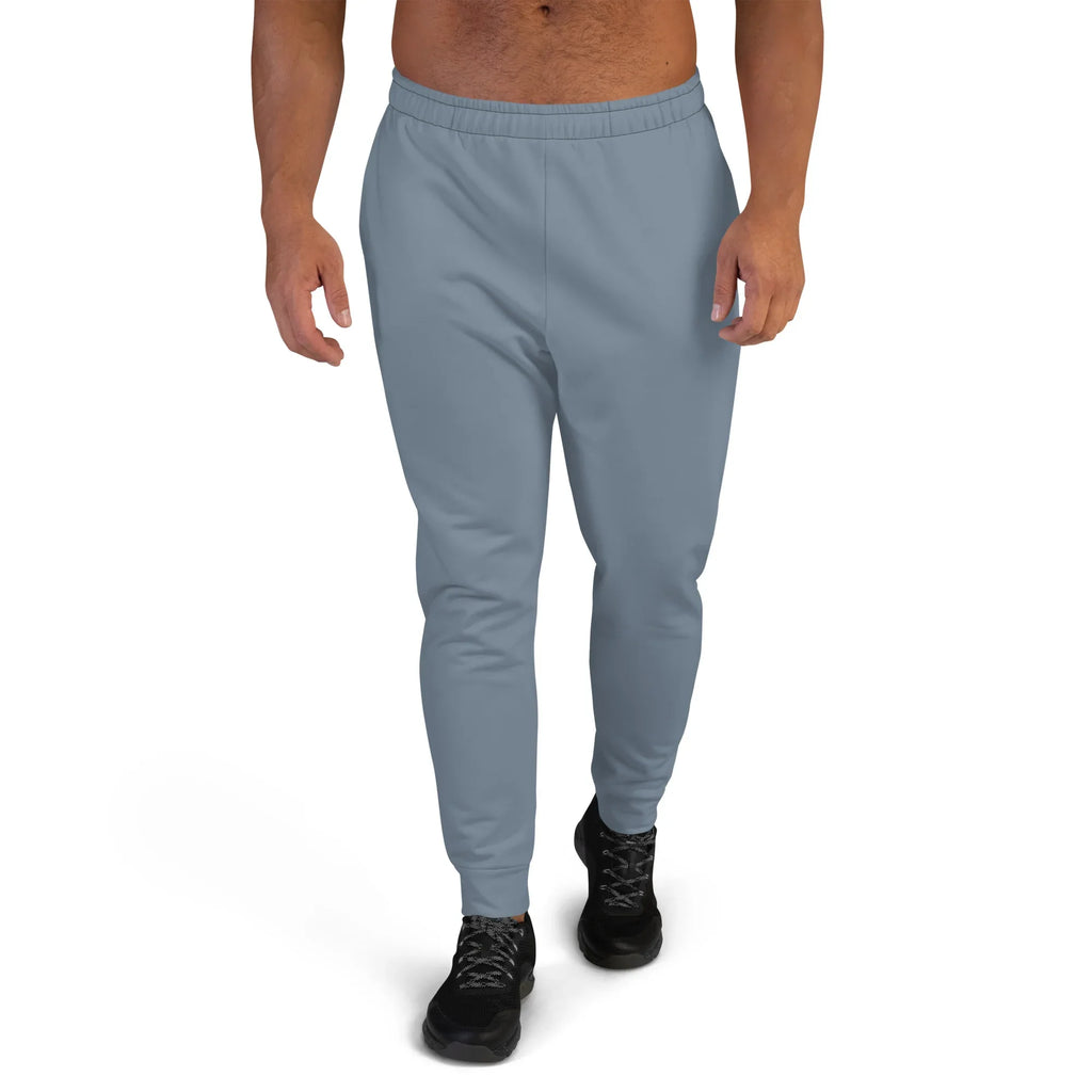 Men's Joggers Slate-Gray joggers AwRans Clothing all-over-print-recycled-mens-joggers-white-front-6790c3ab77bda