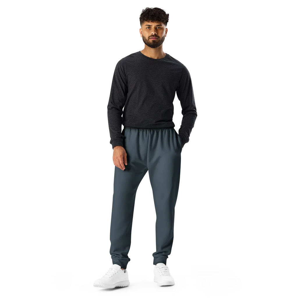 Men's Joggers Charcoal joggers AwRans Clothing all-over-print-recycled-mens-joggers-white-front-6790c40aa0b68
