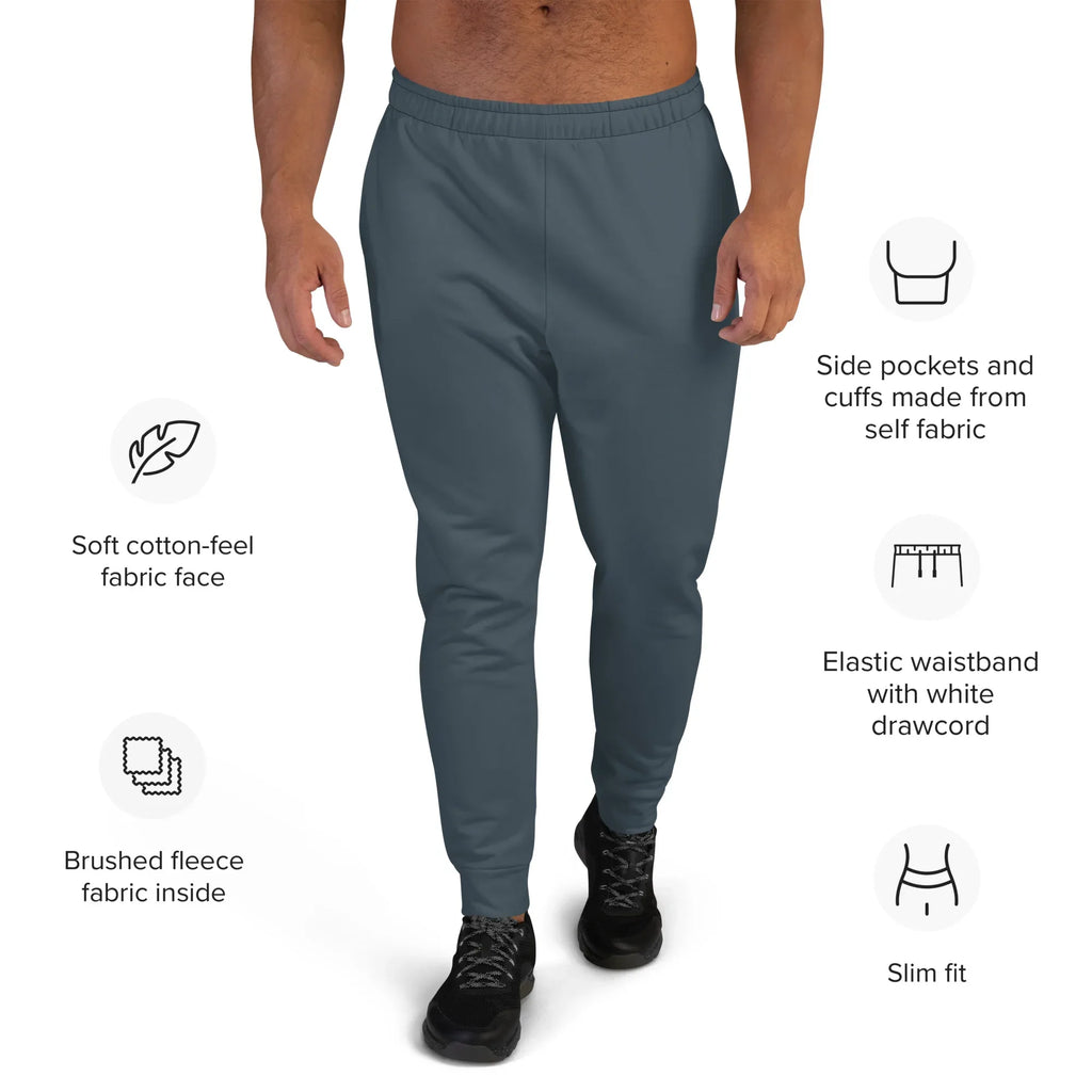 Men's Joggers Charcoal joggers AwRans Clothing all-over-print-recycled-mens-joggers-white-front-6790c40aa1130