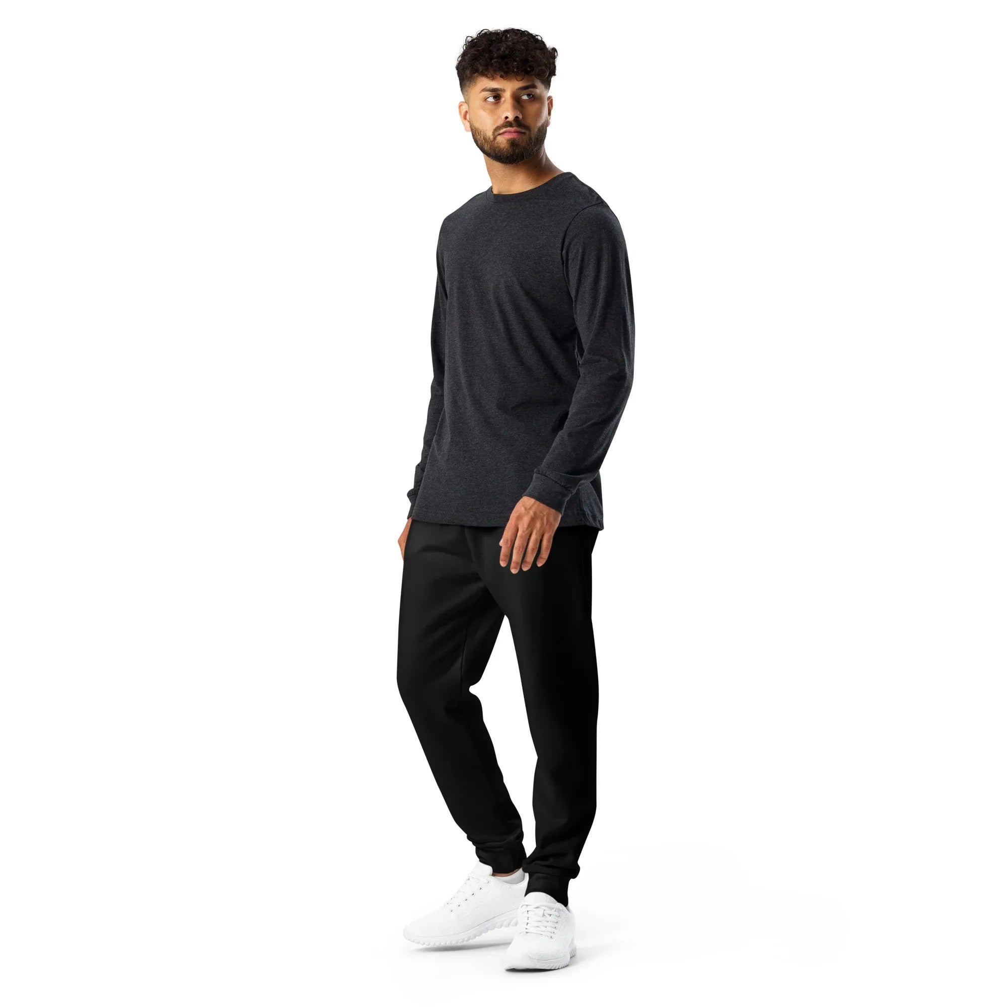 Men's Joggers BLACK joggers AwRans Clothing all-over-print-recycled-mens-joggers-white-left-67902d351372e