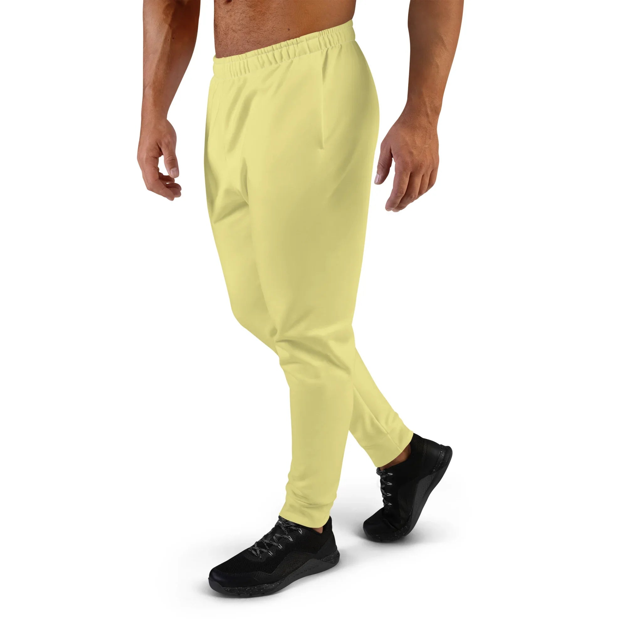 Men's Joggers Khaki joggers AwRans Clothing all-over-print-recycled-mens-joggers-white-left-67902d9b7bad2