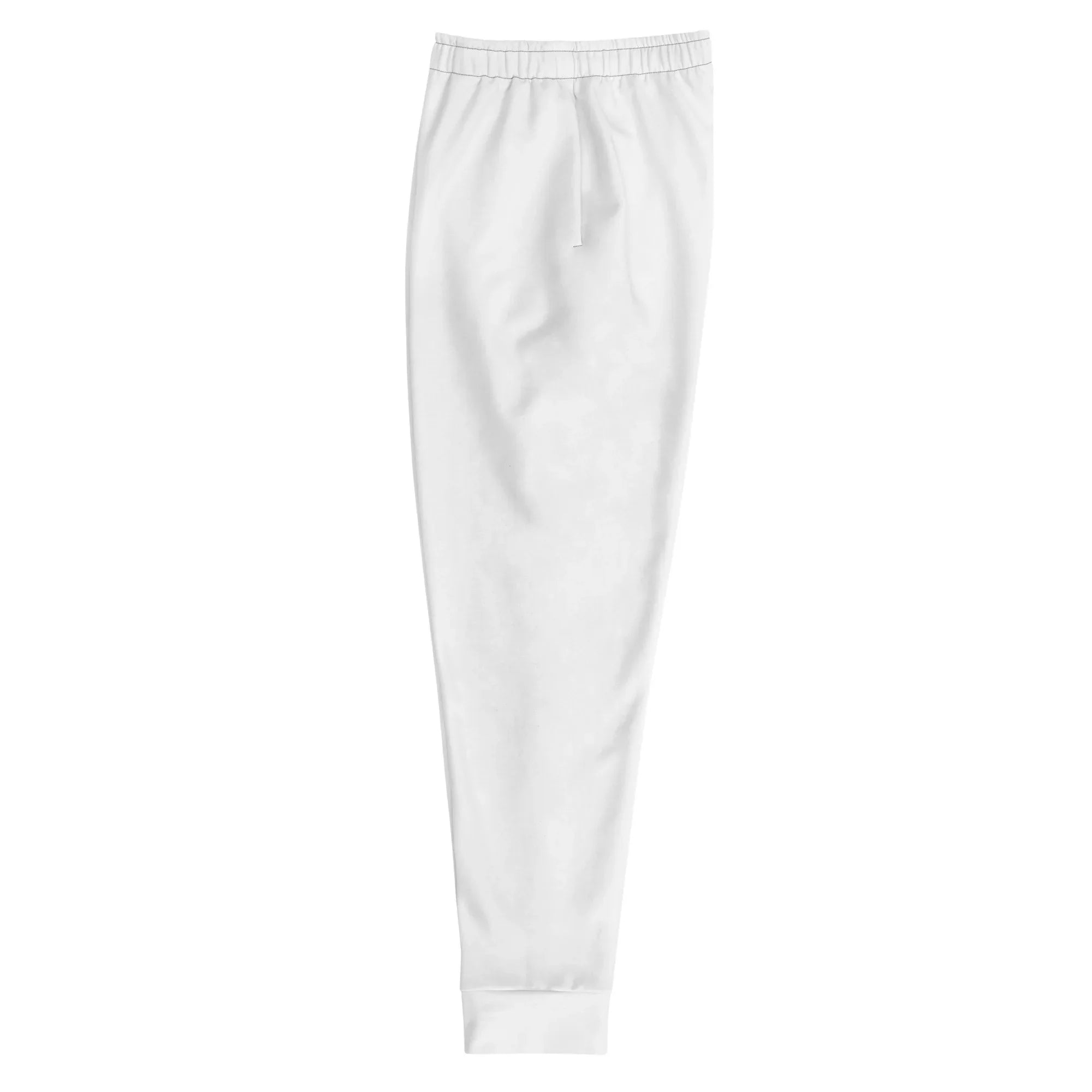 Men's Joggers White joggers AwRans Clothing all-over-print-recycled-mens-joggers-white-left-6790bb1372e73