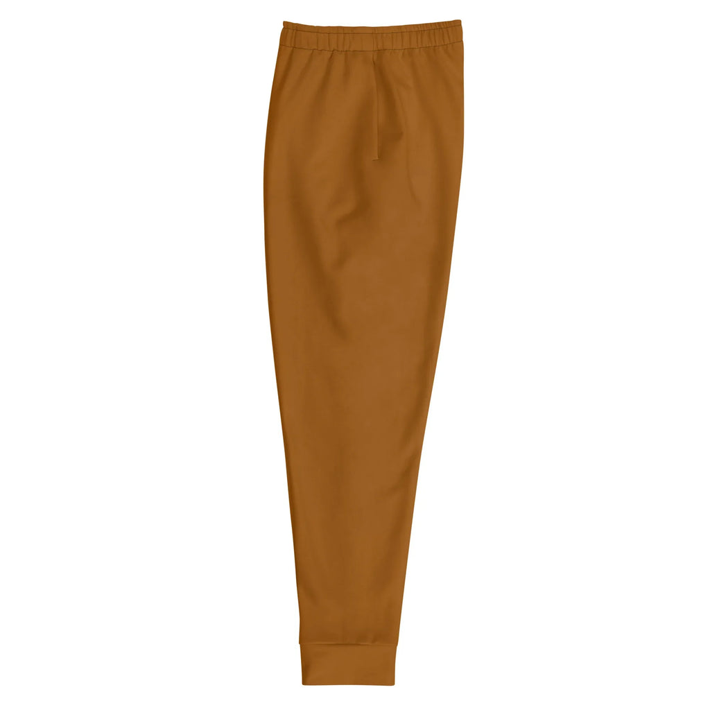 Men's Joggers Brown-Orange joggers AwRans Clothing all-over-print-recycled-mens-joggers-white-left-6790c35c56d3b