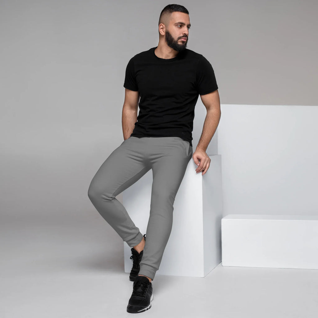 Men's Joggers Gray joggers AwRans Clothing all-over-print-recycled-mens-joggers-white-left-6790c3894c8ac