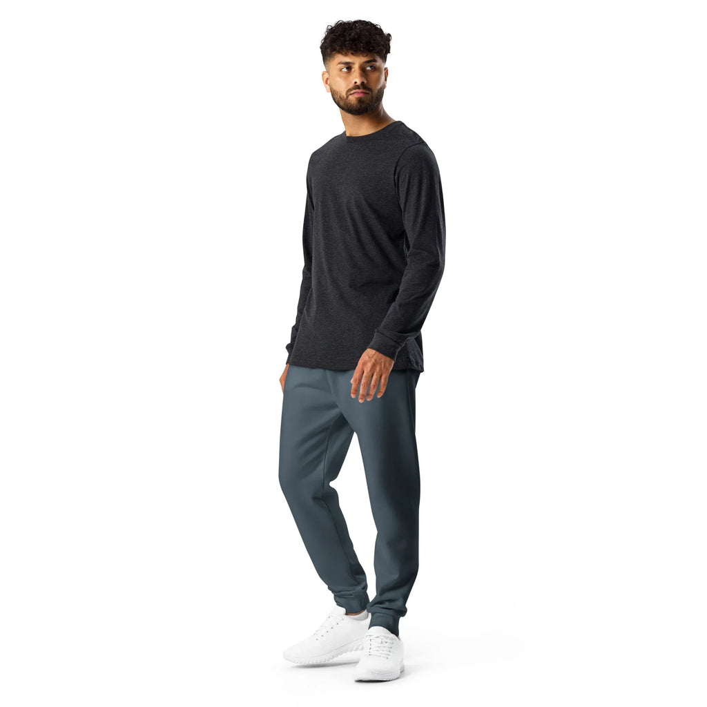 Men's Joggers Charcoal joggers AwRans Clothing all-over-print-recycled-mens-joggers-white-left-6790c40aa09d9