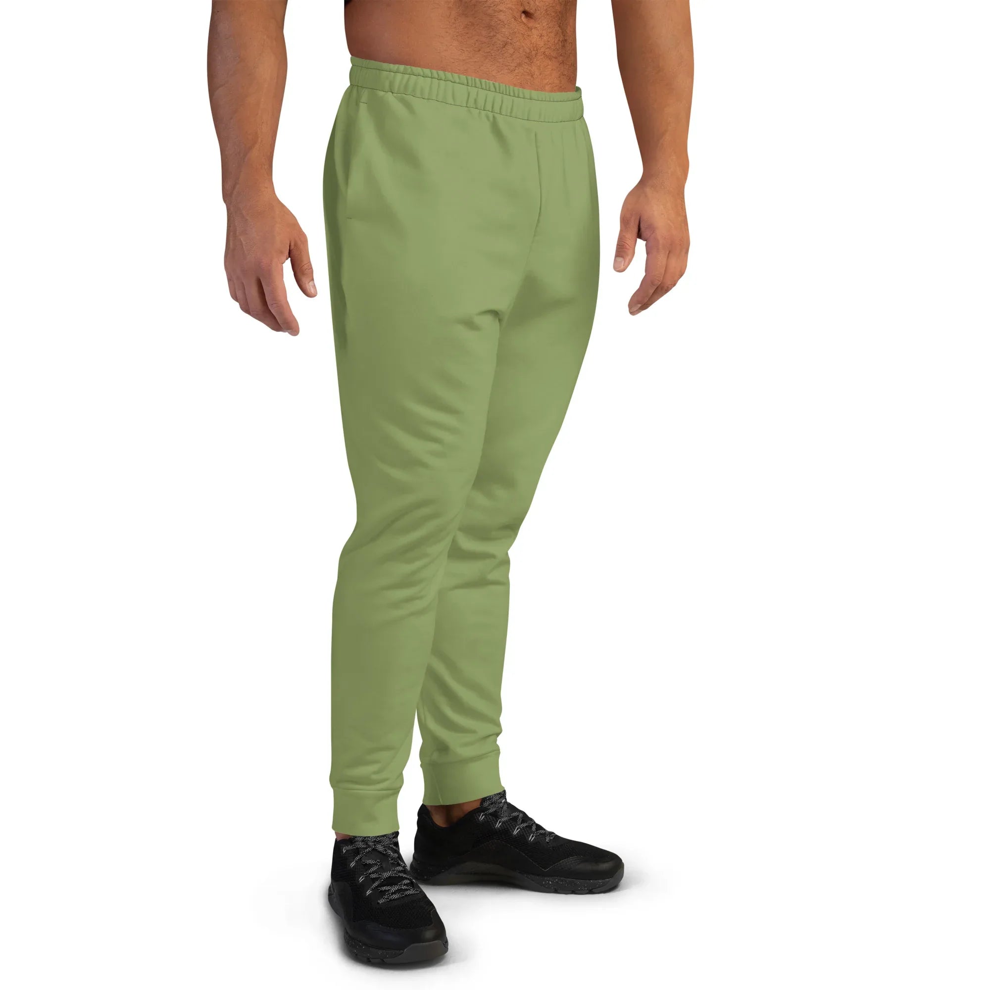 Men's Joggers Sage-Green joggers AwRans Clothing all-over-print-recycled-mens-joggers-white-right-6790bab1d77c8