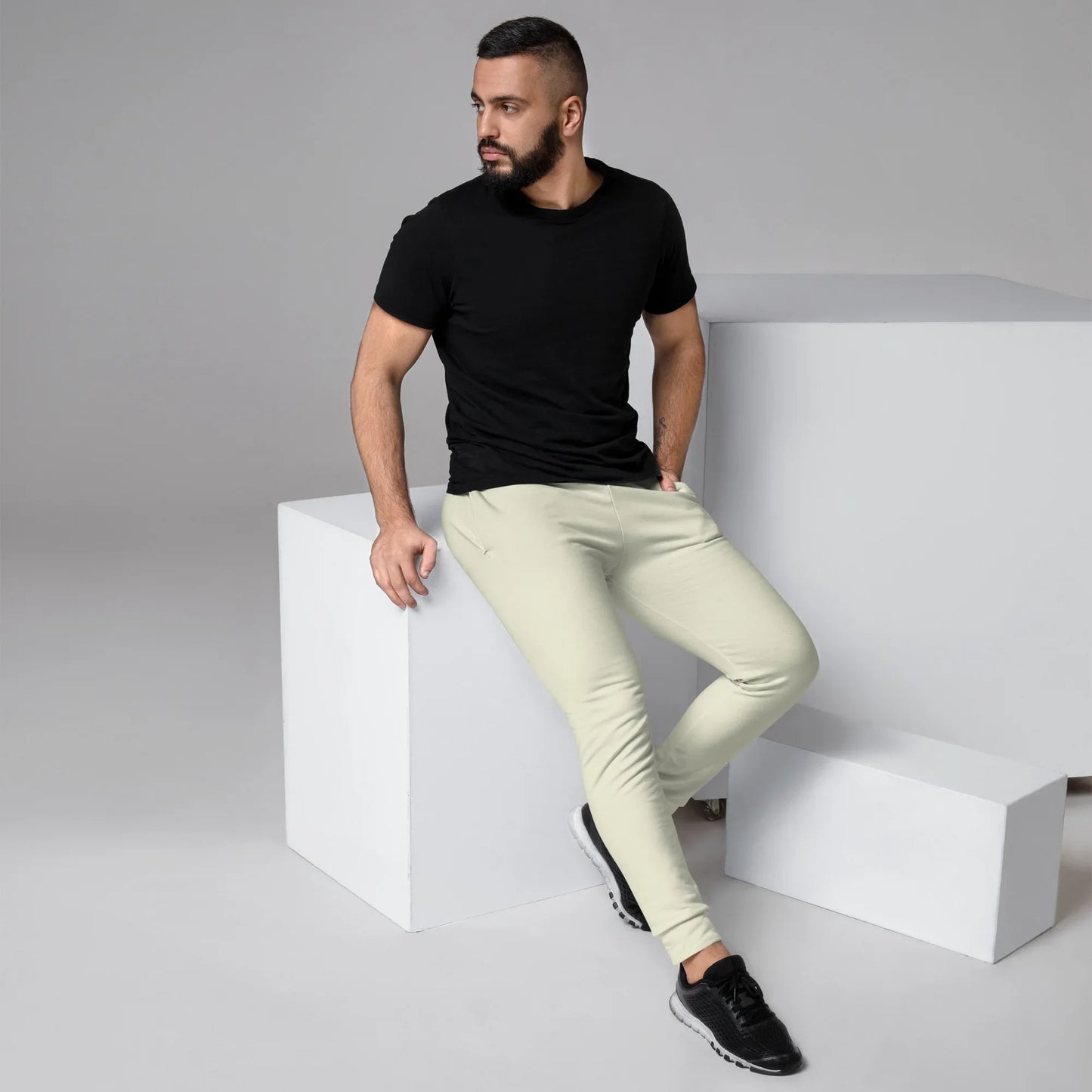 Men's Joggers Beige - AwRans Clothing