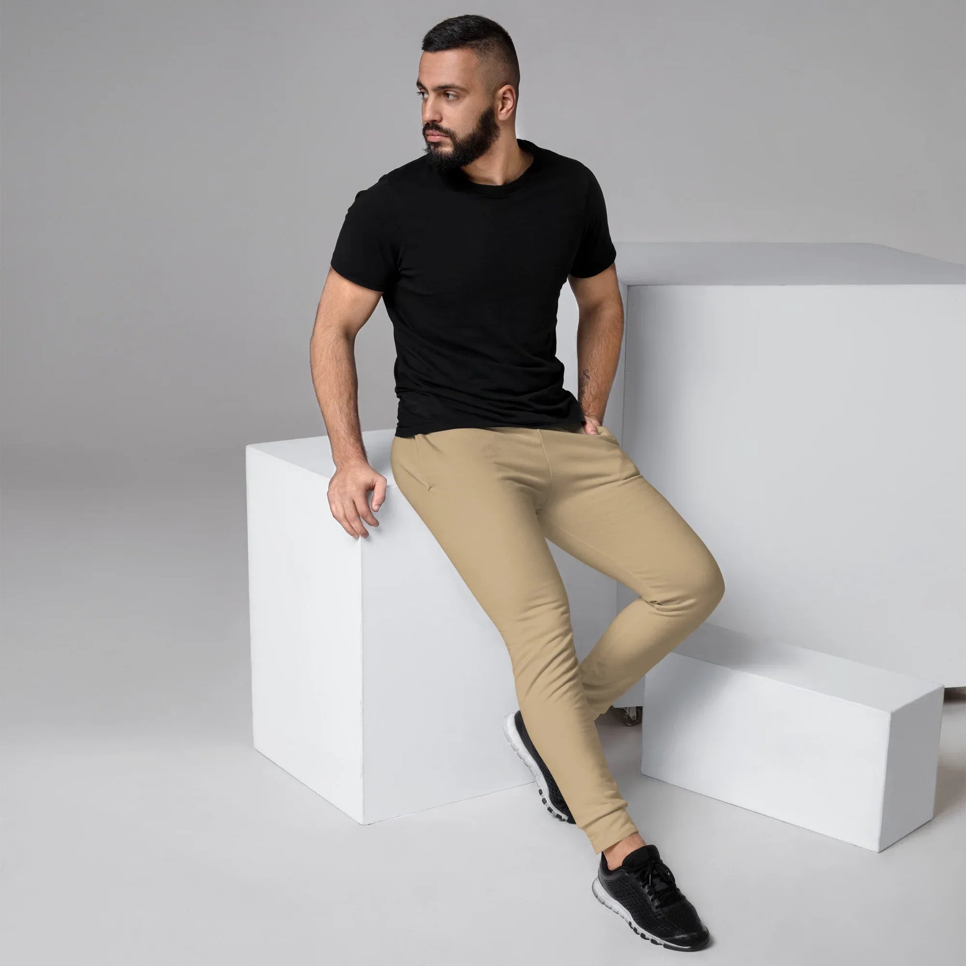 Men's Joggers Tan - AwRans Clothing