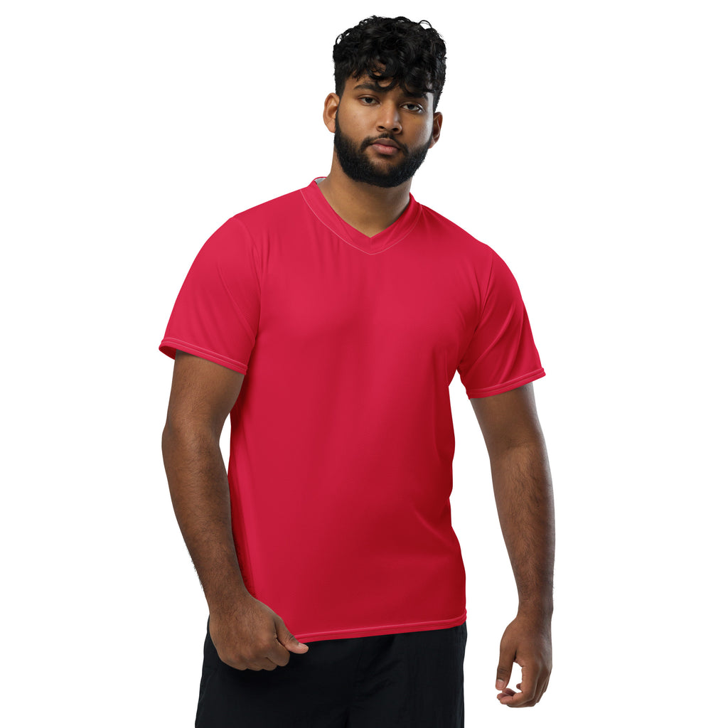 Unisex Recycled Sports Jersey sports jersey AwRans Clothing all-over-print-recycled-unisex-sports-jersey-white-front-67c51383da6c7