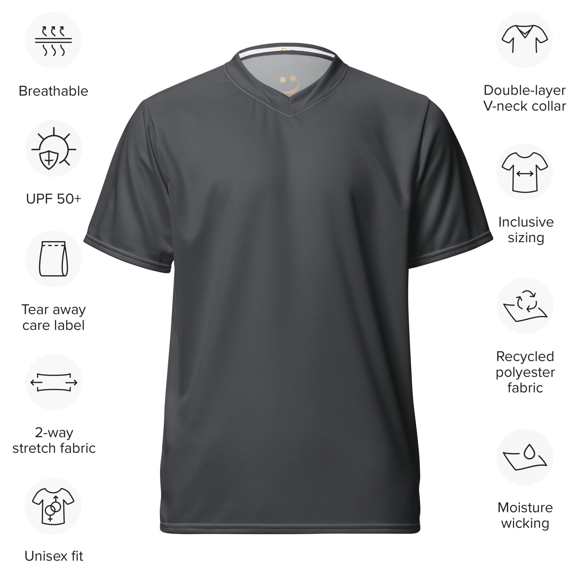 Unisex Recycled Sports Jersey sports jersey AwRans Clothing all-over-print-recycled-unisex-sports-jersey-white-front-67c52ab1a01b4