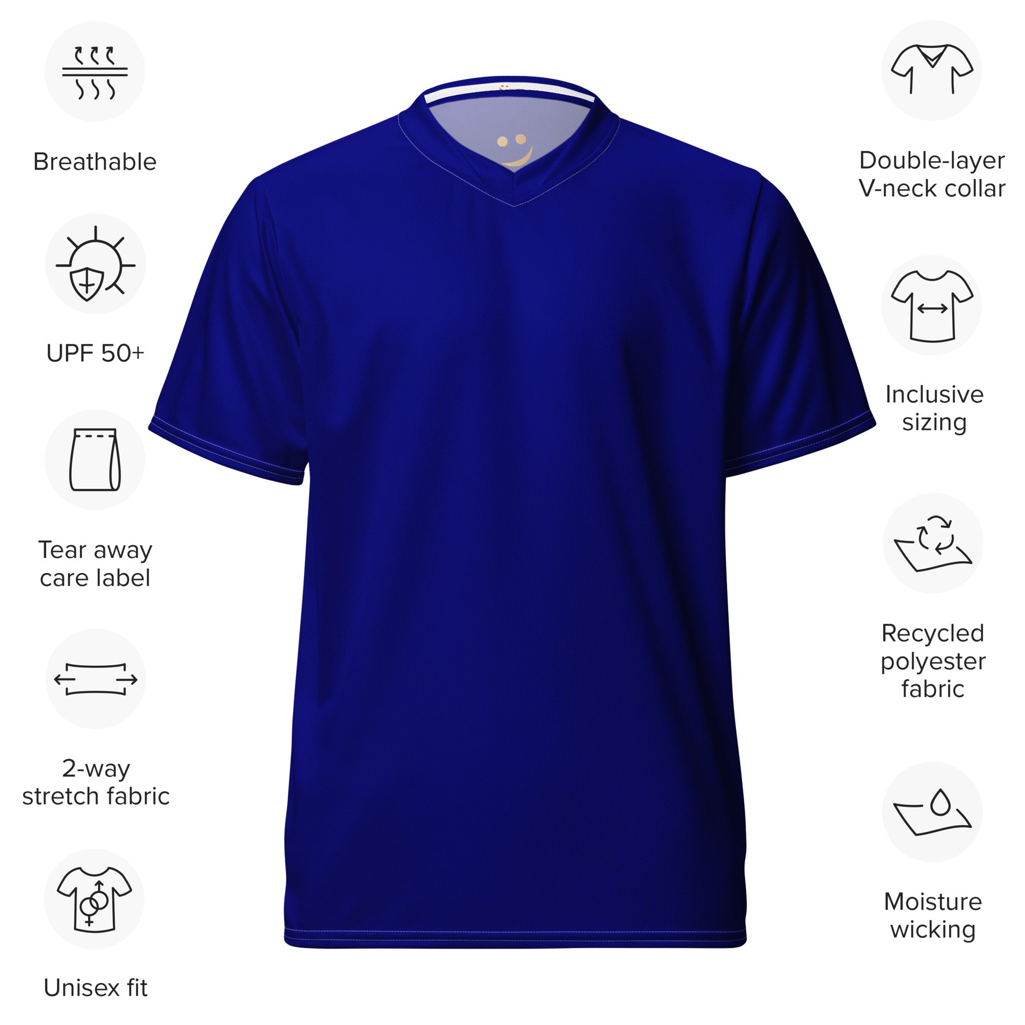 Unisex Recycled Sports Jersey sports jersey AwRans Clothing all-over-print-recycled-unisex-sports-jersey-white-front-67c52b487dc46