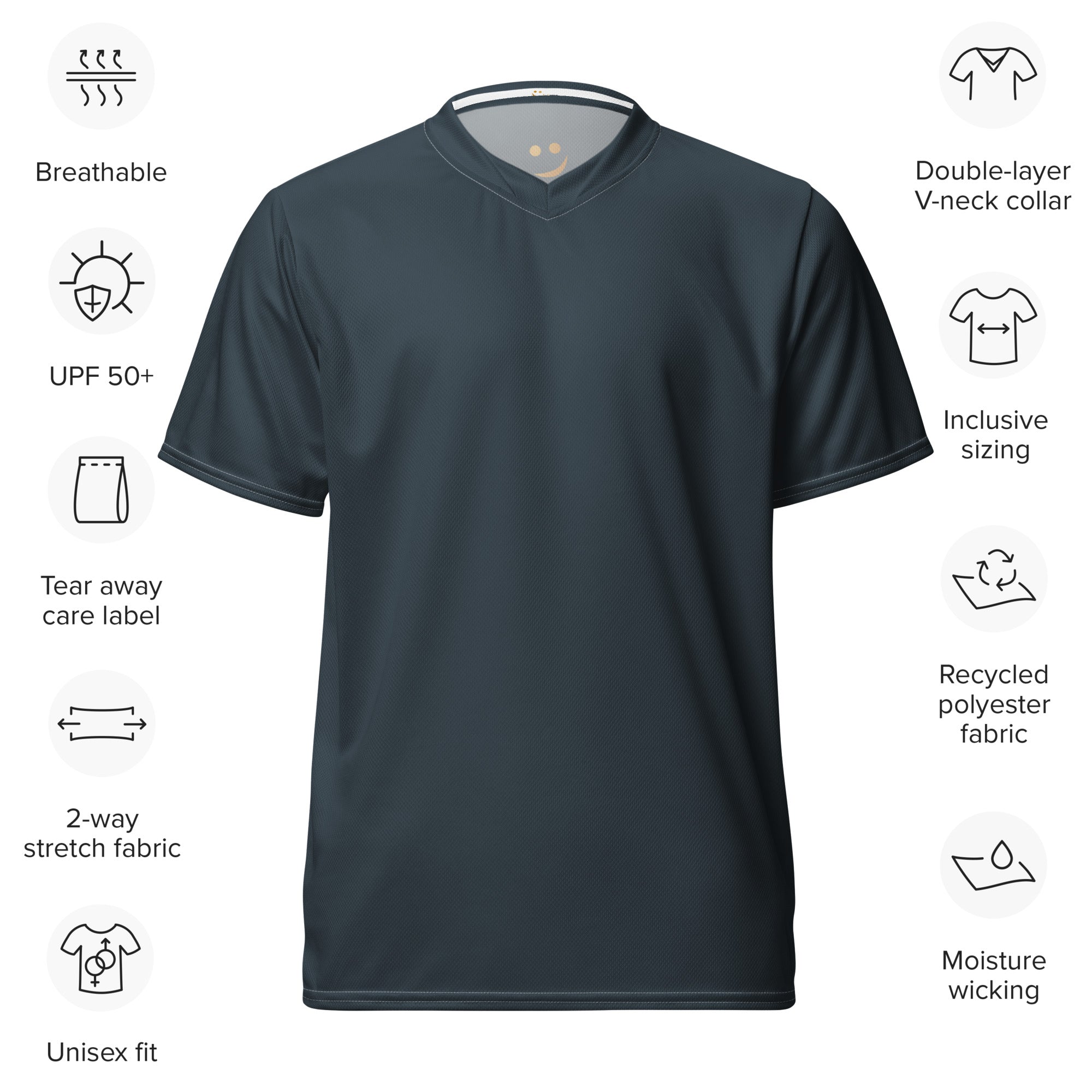Unisex Recycled Sports Jersey sports jersey AwRans Clothing all-over-print-recycled-unisex-sports-jersey-white-front-67c52d76e5cc0